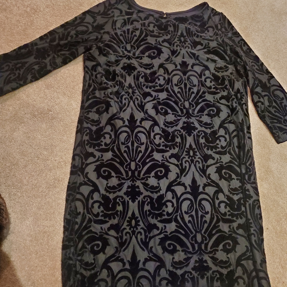 Karen Kane Black Velvet Dress size M